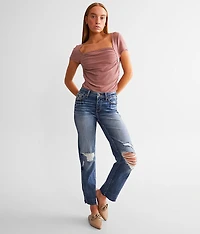 Fit No. Cropped Straight Stretch Jean