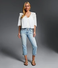 Buckle Black Fit No. 53 Cuffed Stretch Capri Jean