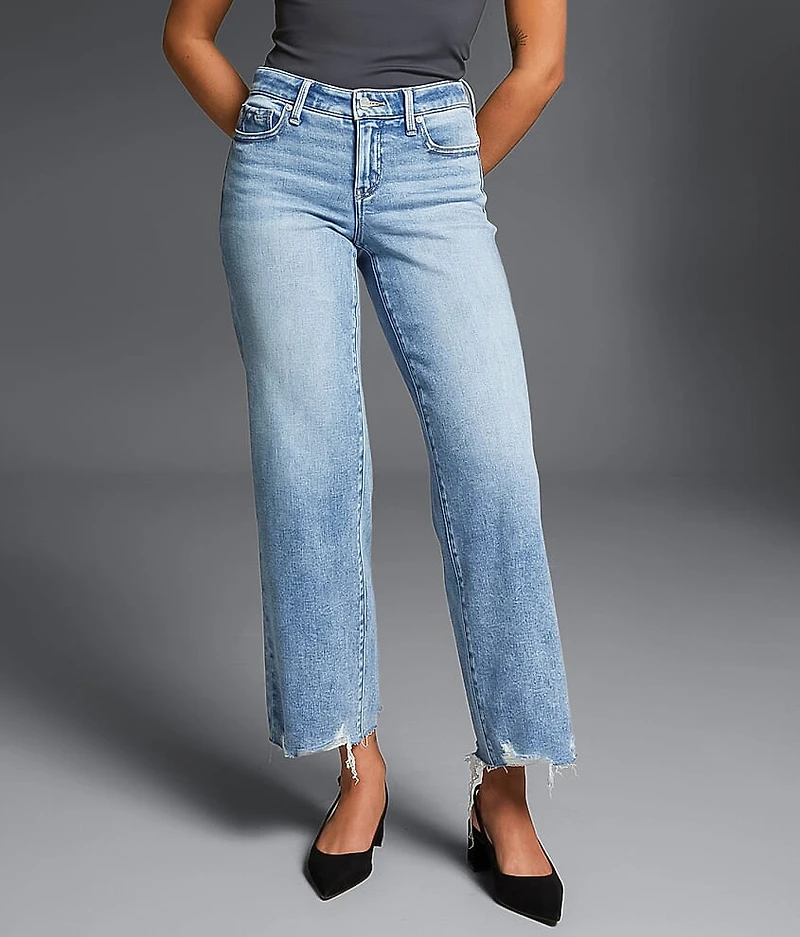 Fit No. 53 Cropped Wide Leg Stretch Jean