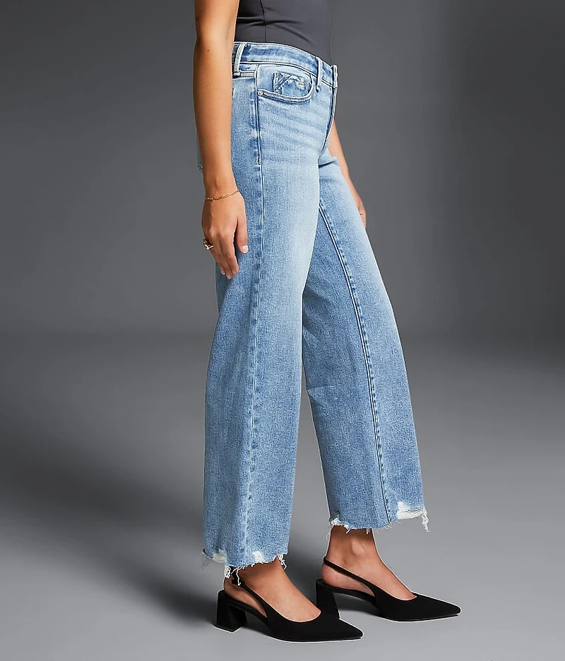 Fit No. 53 Cropped Wide Leg Stretch Jean
