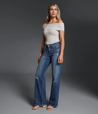Fit No. 53 Wide Leg Stretch Jean