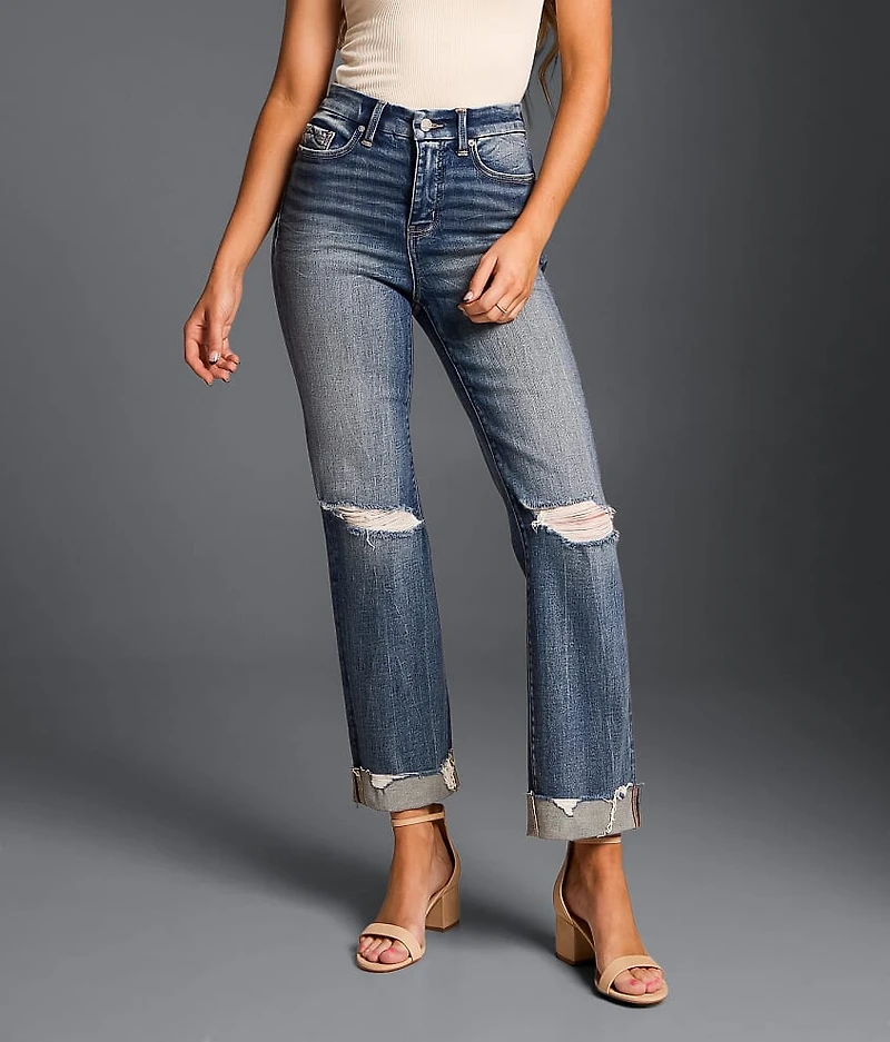Fit No. 75 Cropped Straight Stretch Jean