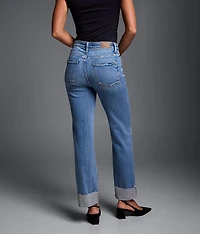 Fit No. Cropped Straight Stretch Cuffed Jean