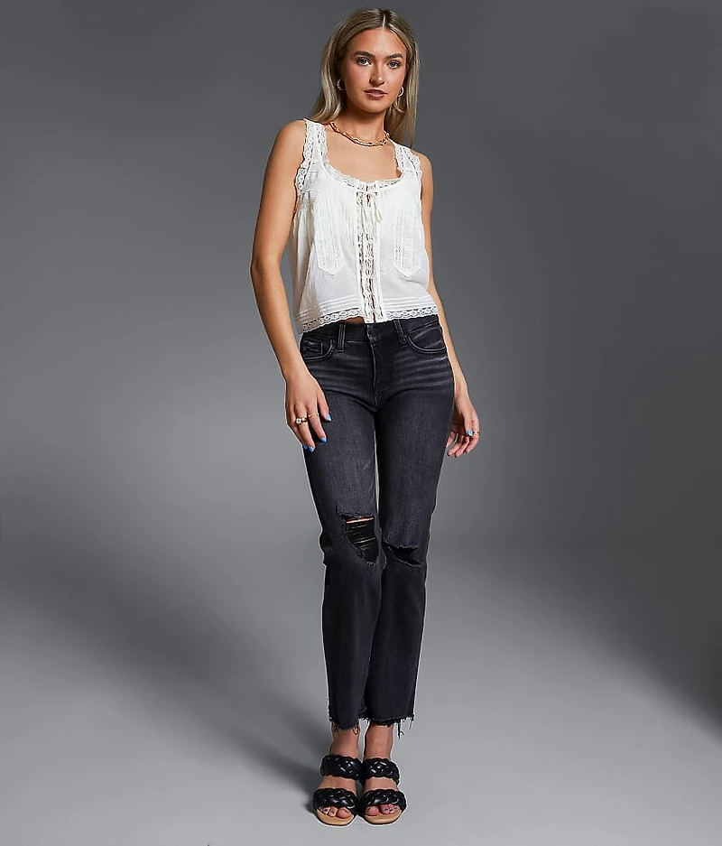 Buckle Black Fit No. Cropped Straight Stretch Jean