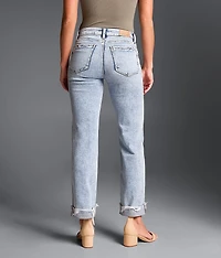Fit No. 53 Cropped Straight Stretch Cuffed Jean