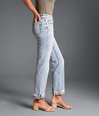 Fit No. 53 Cropped Straight Stretch Cuffed Jean
