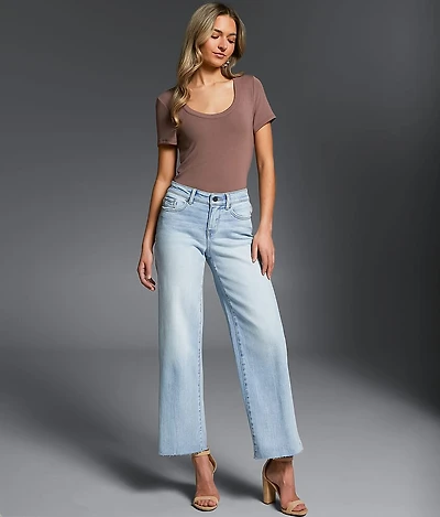 Buckle Black Fit No. Cropped Wide Leg Stretch Jean