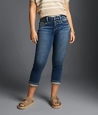 Fit No. 85 Stretch Cuffed Capri Jean