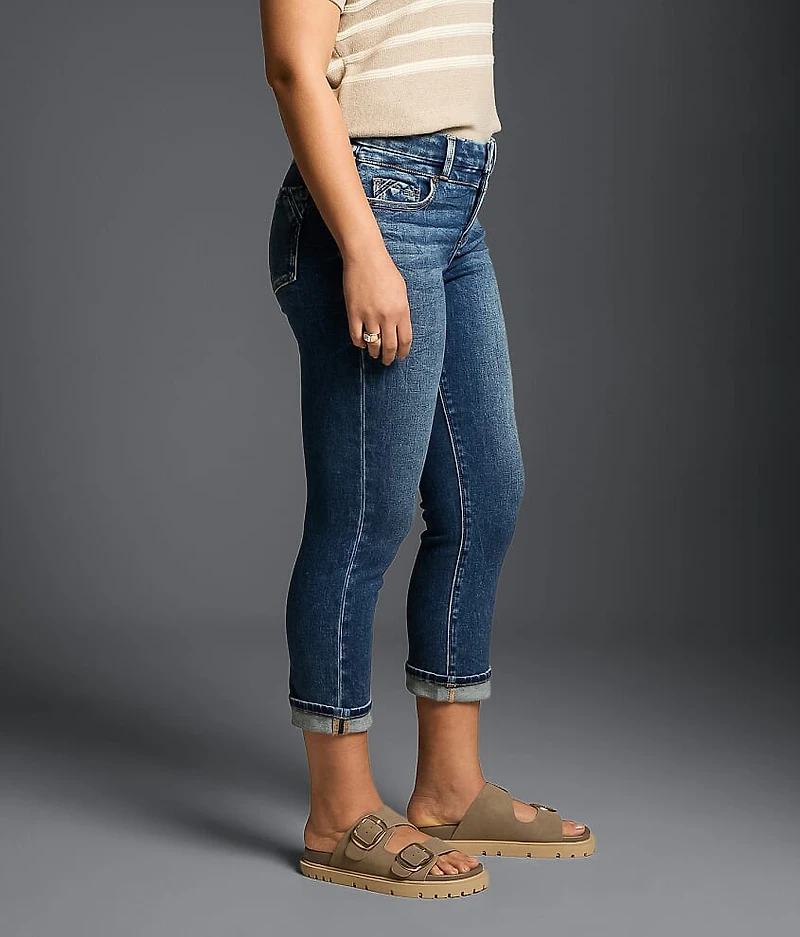 Fit No. 85 Stretch Cuffed Capri Jean