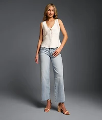 Fit No. 13 Cropped Wide Leg Stretch Jean