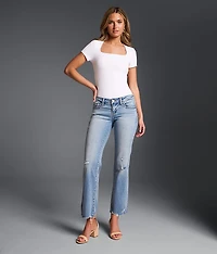 Fit No. 13 Cropped Straight Stretch Jean