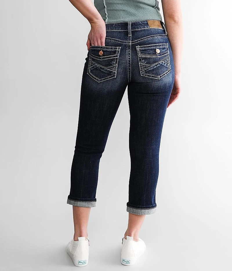 Virgo Cuffed Stretch Capri Jean