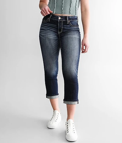 Virgo Cuffed Stretch Capri Jean