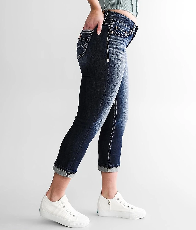 Virgo Cuffed Stretch Capri Jean