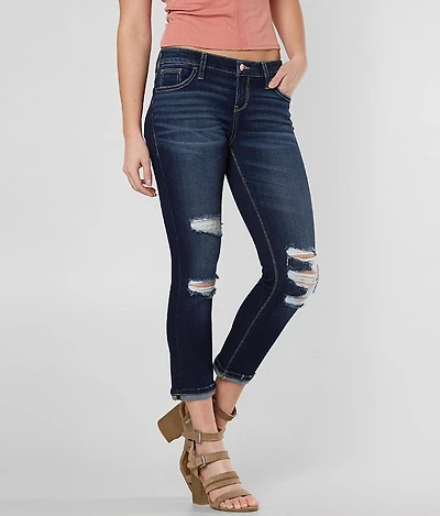 Refined Virgo Cuffed Stretch Capri Jean