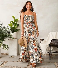 Tropical Cropped Tank Top