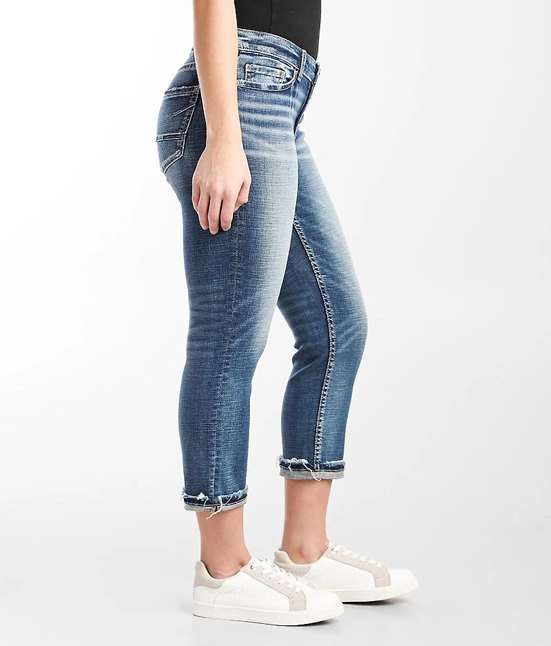 Payton Cuffed Stretch Cropped Jean