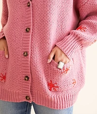 Western Oversized Cardigan Sweater