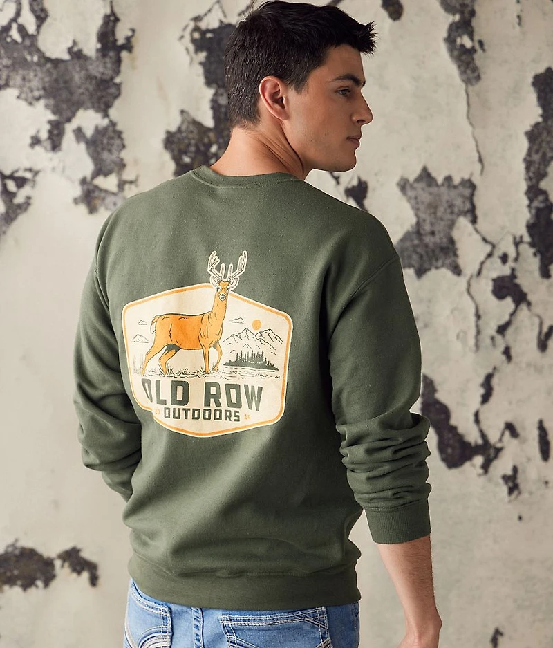 Outdoors Deer Badge Pullover