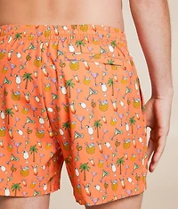 Mixed Drinks Stretch Swim Trunks