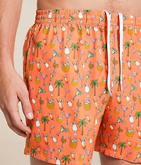 Mixed Drinks Stretch Swim Trunks