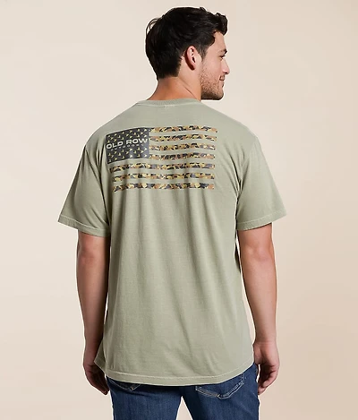 80's Camo Flag T-Shirt