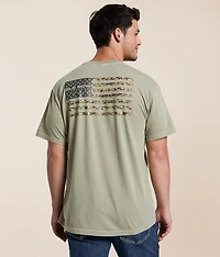 80's Camo Flag T-Shirt