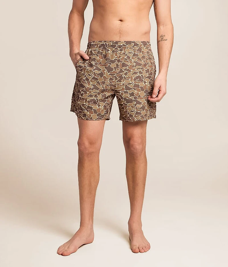 Camo Stretch Swim Trunks
