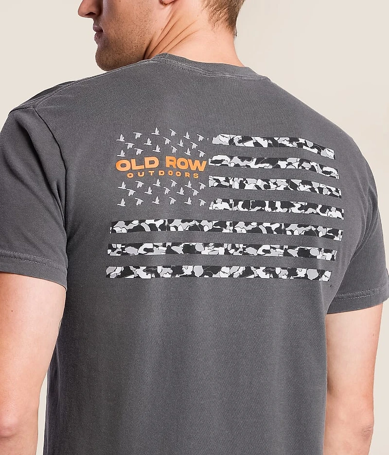 80s Camo Flag T-Shirt