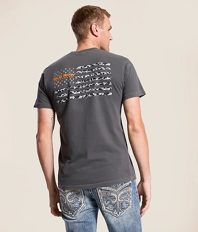 80s Camo Flag T-Shirt