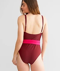 Megan Color Block Swimsuit