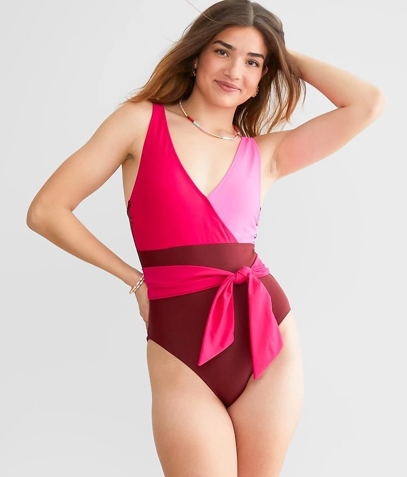 Megan Color Block Swimsuit