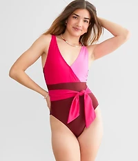 Megan Color Block Swimsuit