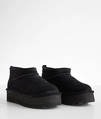 Retro Super Shorty Platform Leather Ankle Boot