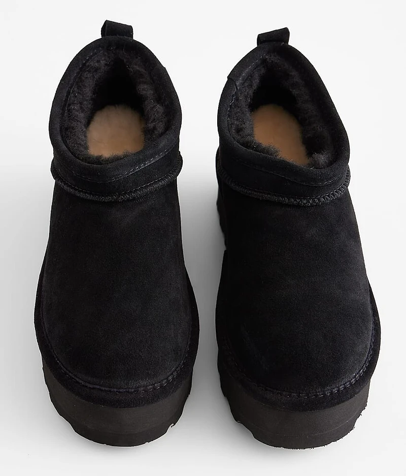 Retro Super Shorty Platform Leather Ankle Boot