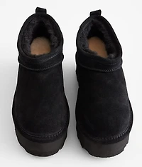 Retro Super Shorty Platform Leather Ankle Boot