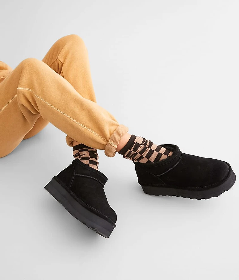 Retro Super Shorty Platform Leather Ankle Boot