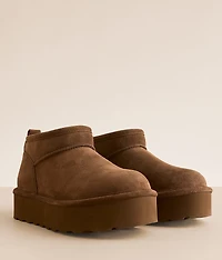 Retro Super Shorty Platform Leather Ankle Boot