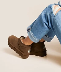 Retro Super Shorty Platform Leather Ankle Boot