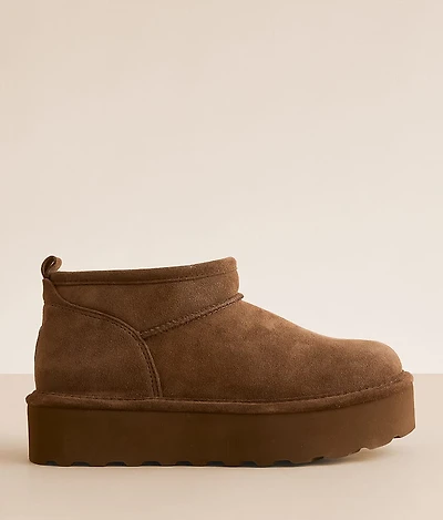 Retro Super Shorty Platform Leather Ankle Boot