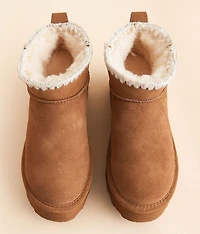 Retro Shorty Platform Leather Ankle Boot