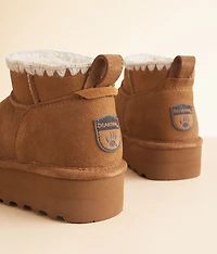 Retro Shorty Platform Leather Ankle Boot