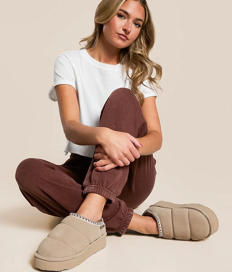 Quilted Martis Suede Slipper