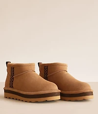 Retro October Leather Ankle Boot