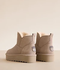 Retro Daisty Platform Leather Ankle Boot