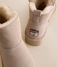 Retro Daisty Platform Leather Ankle Boot