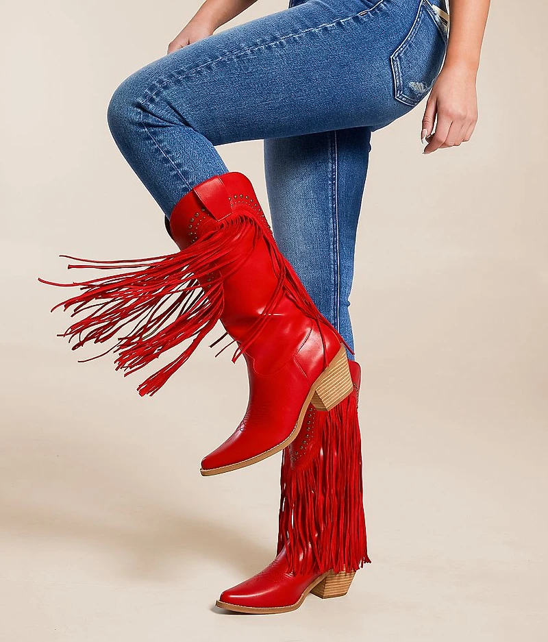 Adela Fringe Western Boot