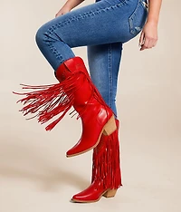 Adela Fringe Western Boot