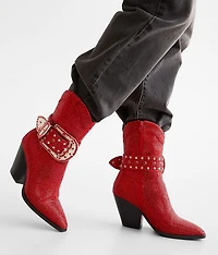 Antonia Rhinestone Western Ankle Boot
