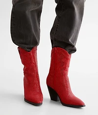 Antonia Rhinestone Western Ankle Boot